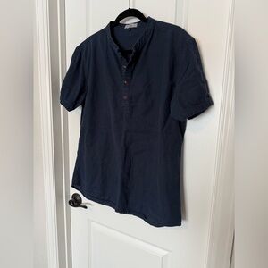 Polo Mano Men's Navy Short Sleeve Shirt